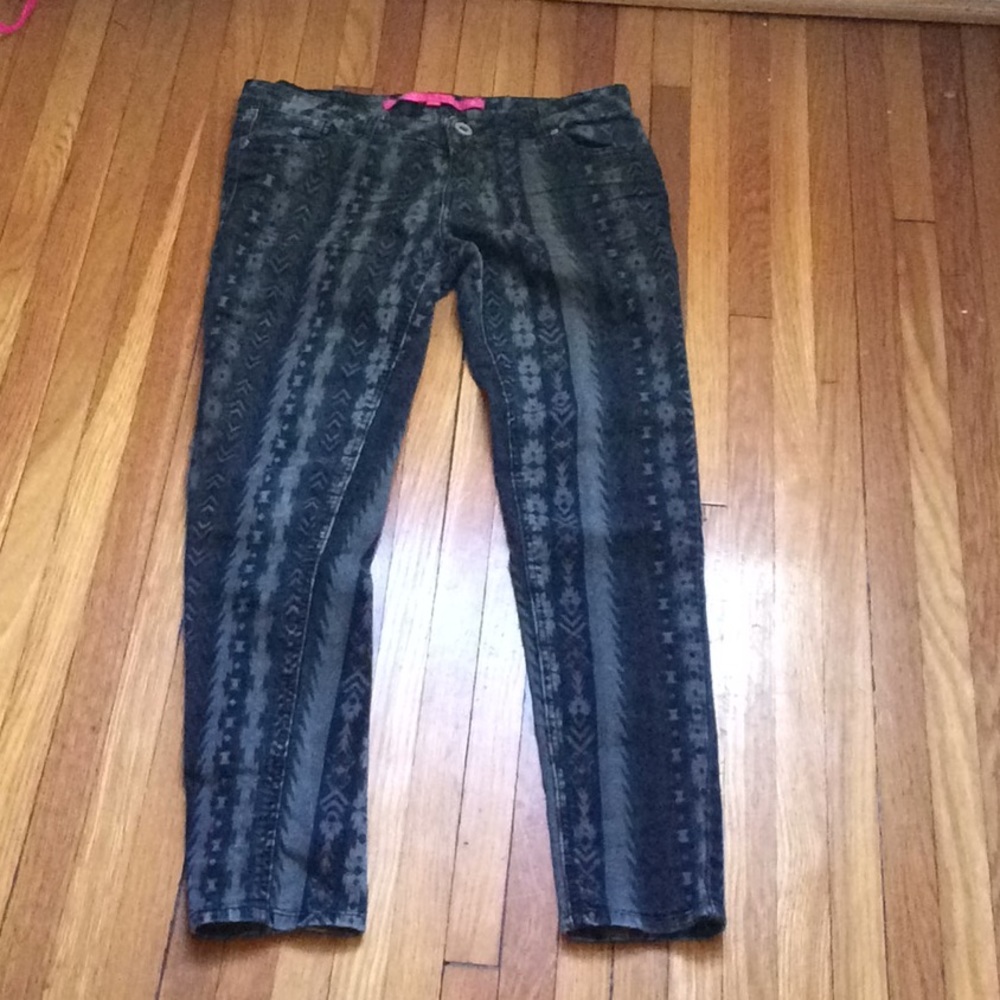 Tinseltown indie print jeans